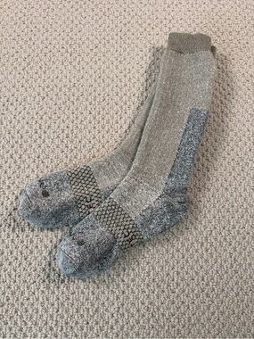 Bombas Gray Marled Thick Socks with Reinforced Soles